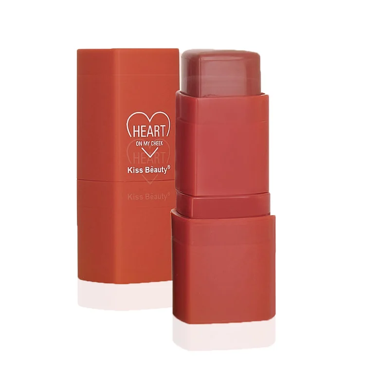 
kiss beauty face makeup four colors blusher stick private label 