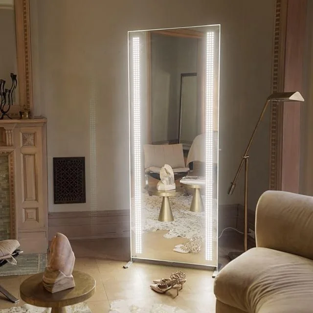 Dressing Room Mirror Led Floor Mirror With Led Light for Mirror