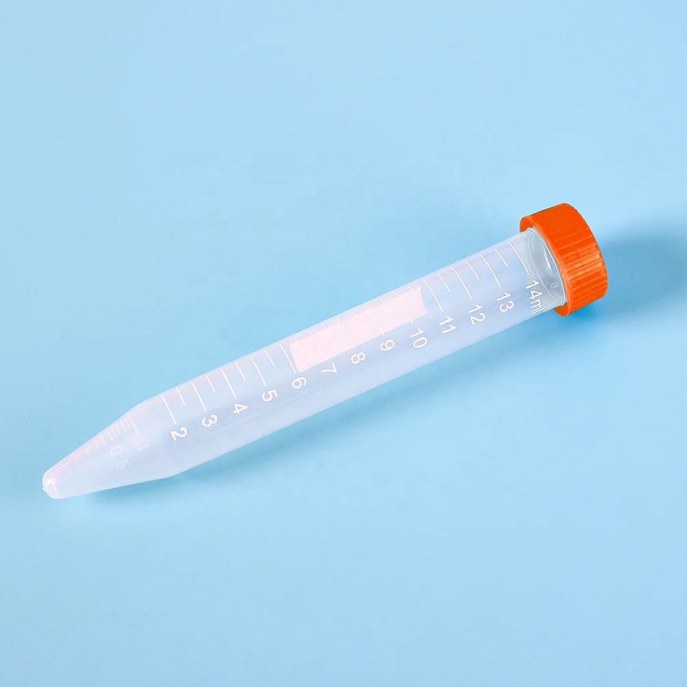 Laboratory Consumables 15ml Plastic Centrifuge Tube With Screw Lid