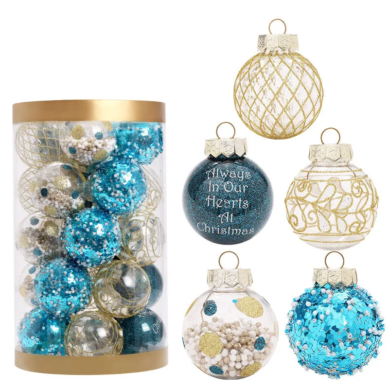 Hot Selling Personalized Decorative Shatterproof Xmas Tree Decor Bauble Ornaments Christmas Ball