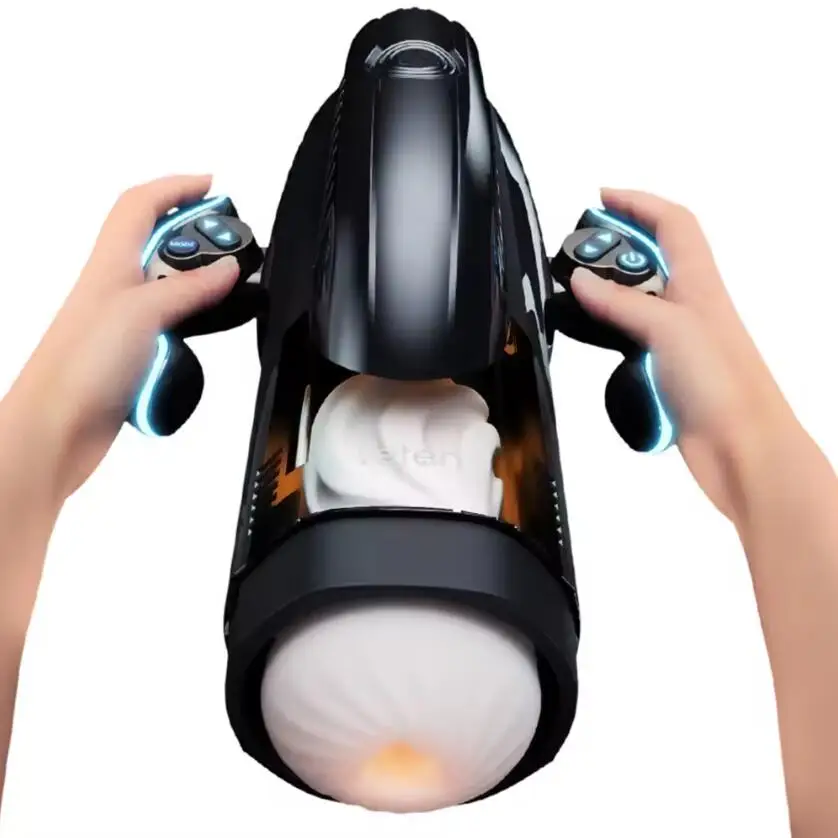NEW Handheld telescopic sucking heating male masturbators with voice xnxxco Thrust Masturbation Cup men sax toys for Man sex%