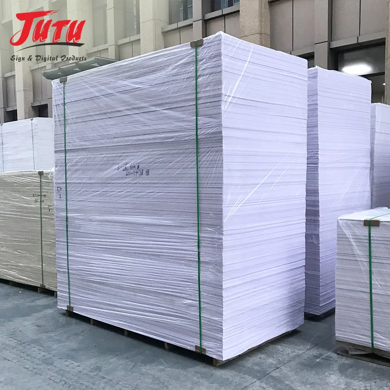 JUTU Factory Price 5mm pvc forex foam sheet board 0.5 density 1220x2440mm