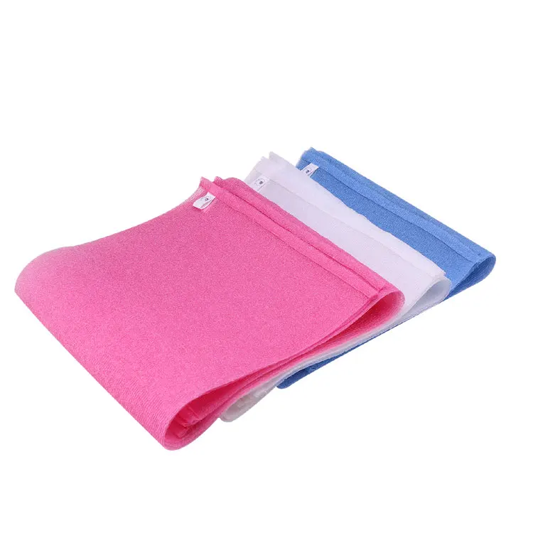 Polyester Body Wash Cloth Skin Exfoliating Bath  Rubbing Wash Towel