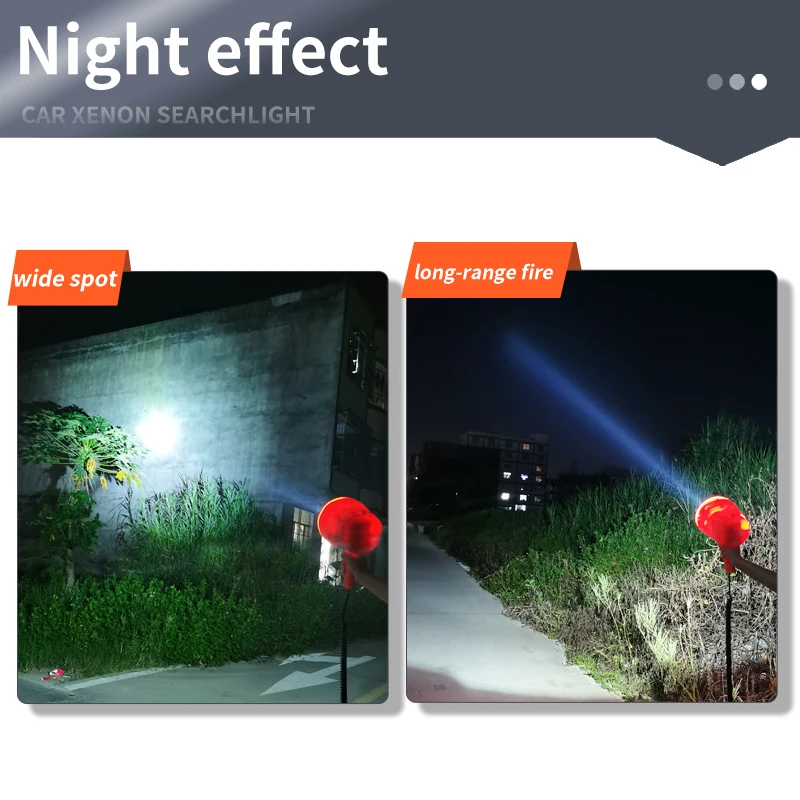 High quality 55W strong light outdoor HID handheld external 12V/24V searchlight