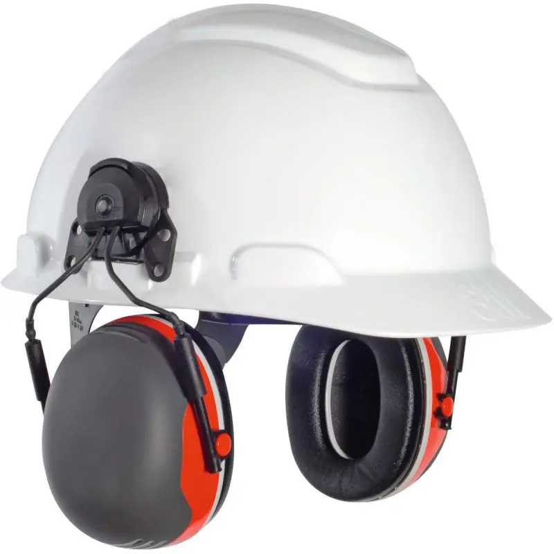Blocking Sound Reduction Ear Protection for Construction Site, Cap Mounted Protective Safety Ear Muffs with Hard Hat Mounting