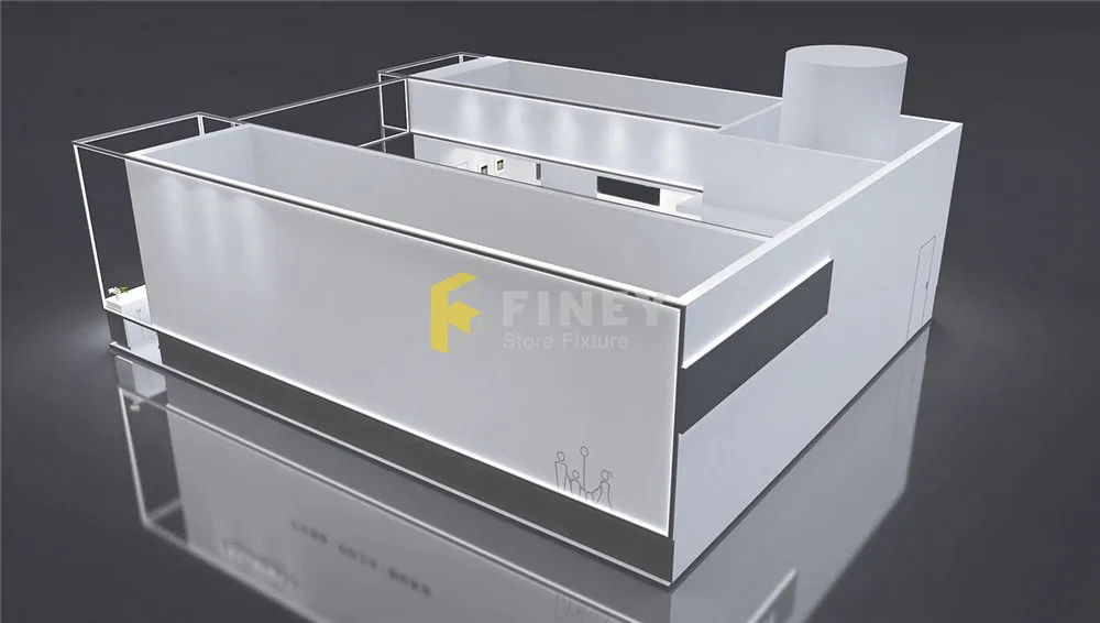 Customized Modern Trade Show Display Stand Decoration Design One-stop Service Pop up Displays Kiosks Street Store Mall