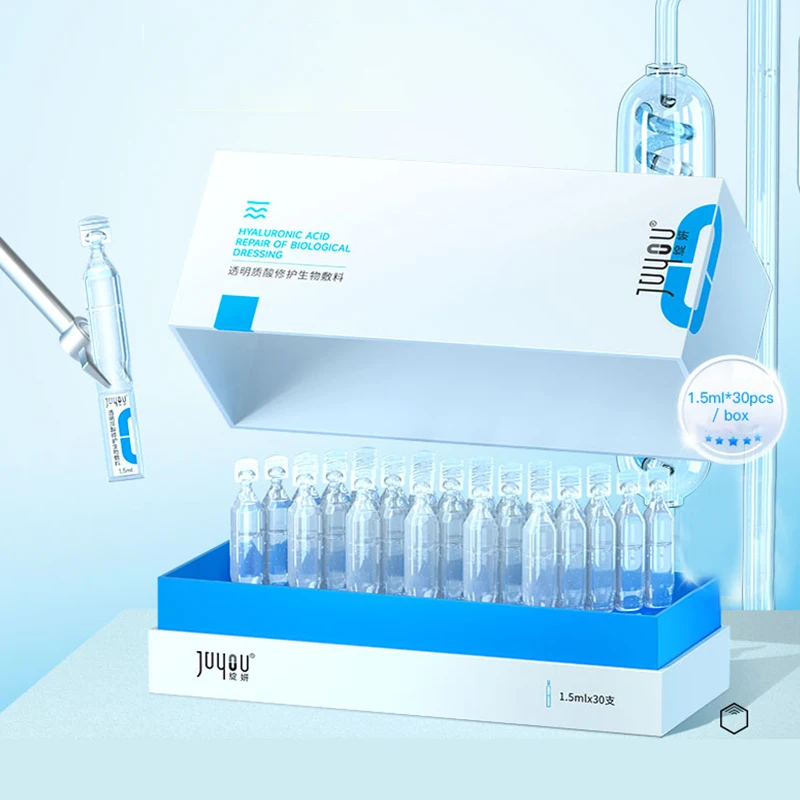 JUYOU Private Label высокое качество 1 5 мл * 30 тюбиков глубокое увлажнение после мезотерапии Гиалуроновая кислота Сыворотка для лица