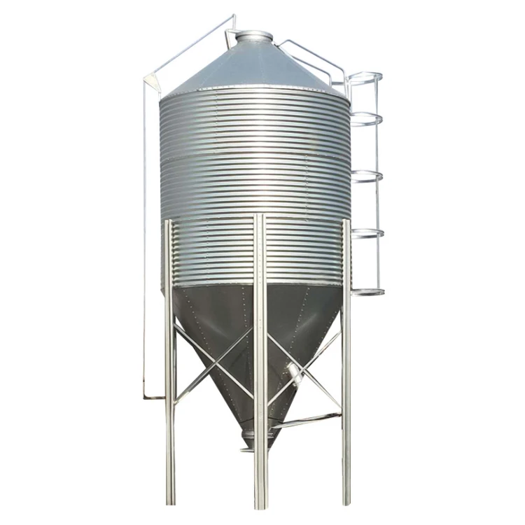piggery hot-dip galvanized auger silo tank poultry swine house equipment feed making bin