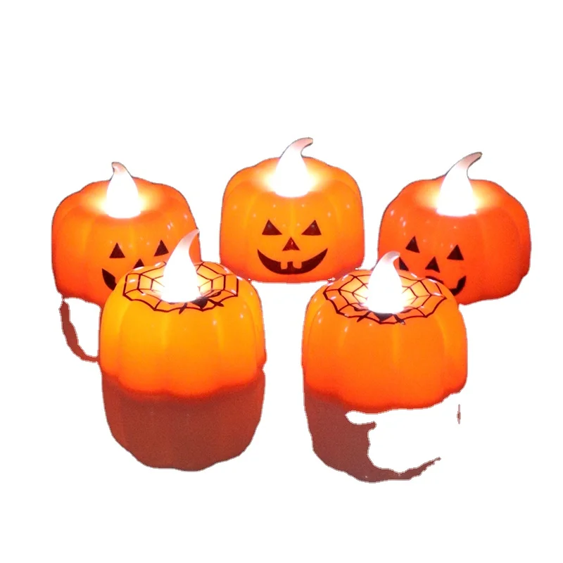 
halloween pumpkin decorations plastic led light pumpkin party supplies 