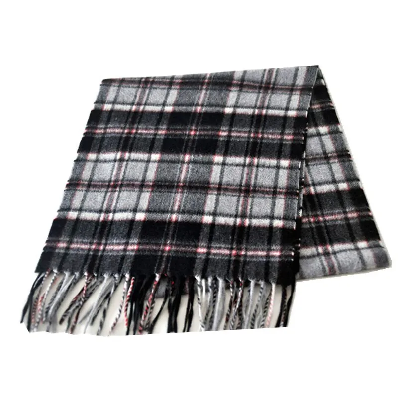 Женский роскошный шарф с Фениксом синий классический клетчатый из 100 кашемира зимний теплый супер уютный хиджаб в клетку