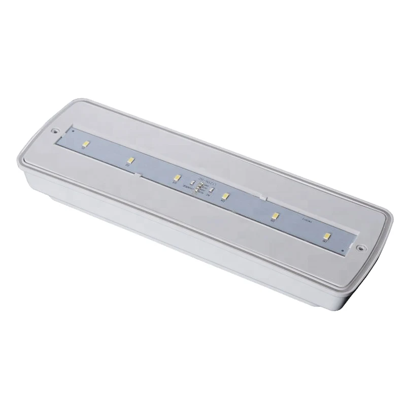 Long endurance IP65 Waterproof Emergency LED Light 6 pcs 5730 SMD LED 3 hours Operation Fire-Retardant ABS Casing customization