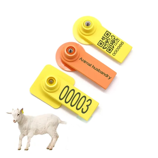 Luoyang Delake Hot Sale High Quality QR Code Cattle Pig Ear Tag With Plier Applicator Earrings Security Tag For UK