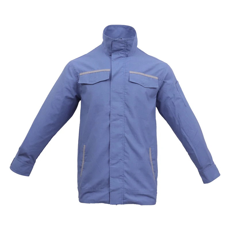 Customized fabric aramid FR clothing EN11612 fire retardant safety jacket