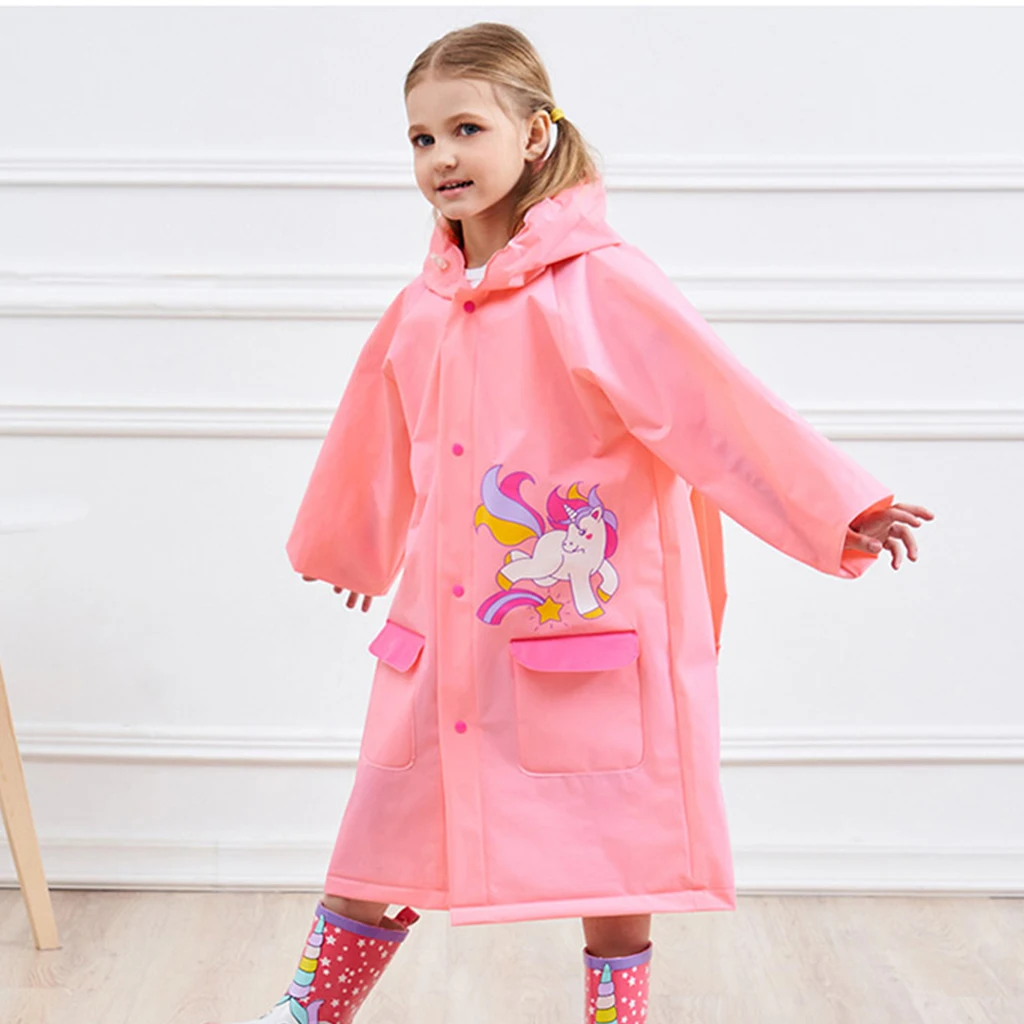 
New Arrival Latest Design Inflatable Brim Children Kids Raincoat 