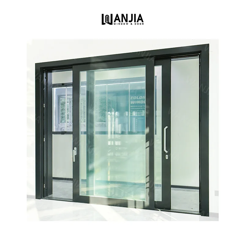 WANJIA Superior performance commercial patio glass doors aluminium lifting sliding doors smart glass sliding patio doors