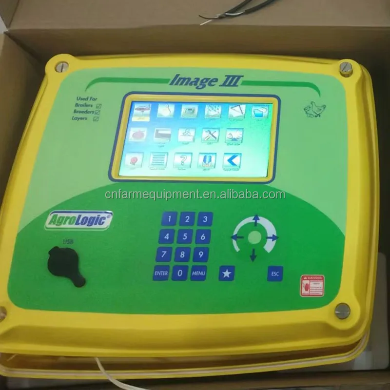 Agrologic controller IMAGEIII color touch screen 24 sets of relays with  chicken weighing function poultry equipment accessories