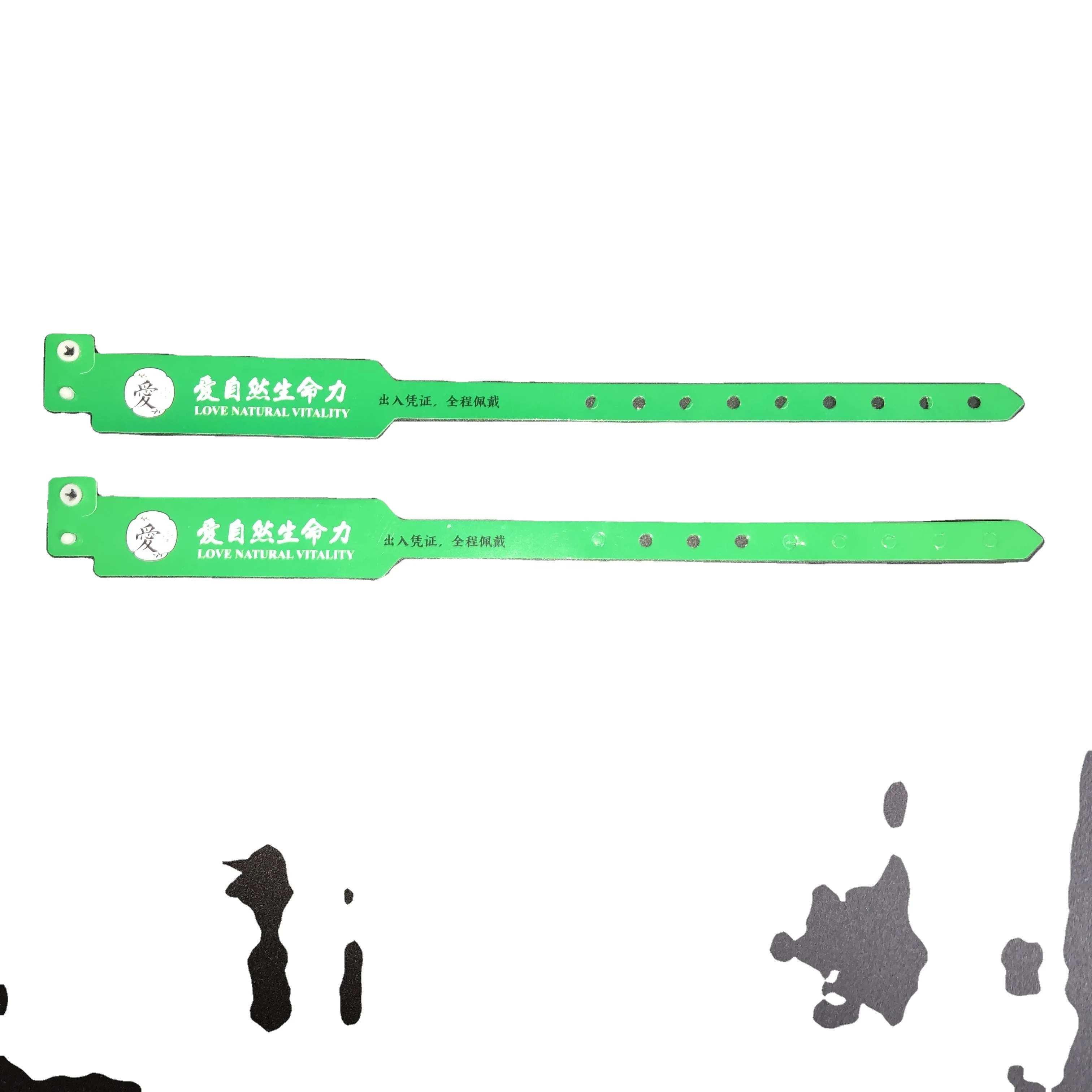 High Quality Transparent Fit For Event Project Plastic vinyl Pvc Wristbands pvc bracelet