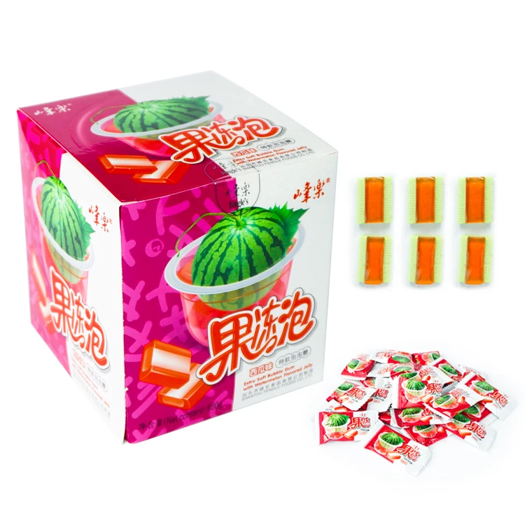 Жевательная резинка с ароматом клубники, жевательная резинка в большой упаковке