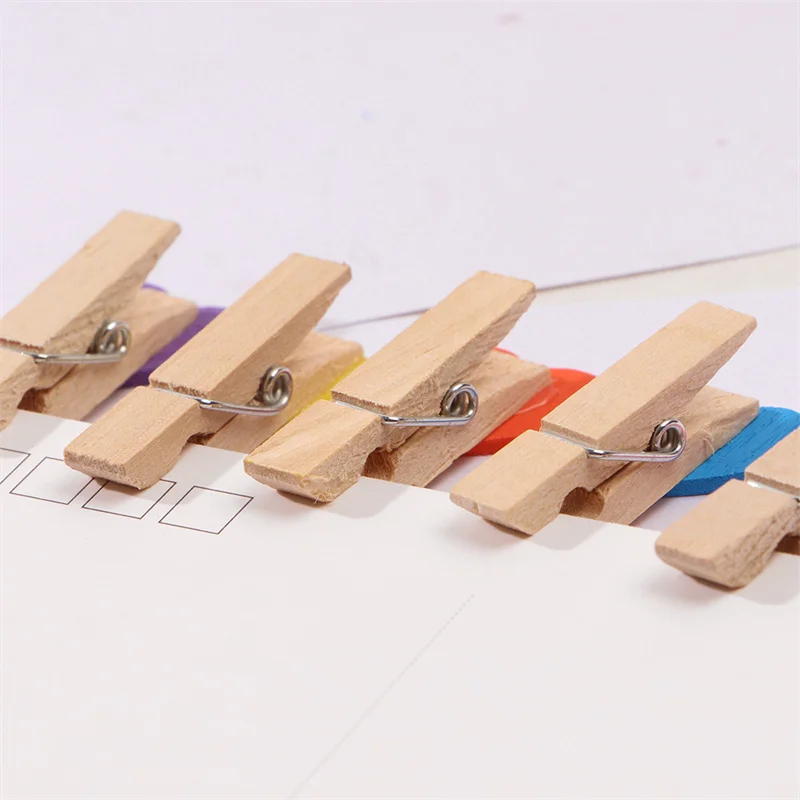 Wooden Letters Mini Heart-Shaped Wooden Clothespin Craft Clips for Scrapbooking Wood Crafts Wedding Decoration