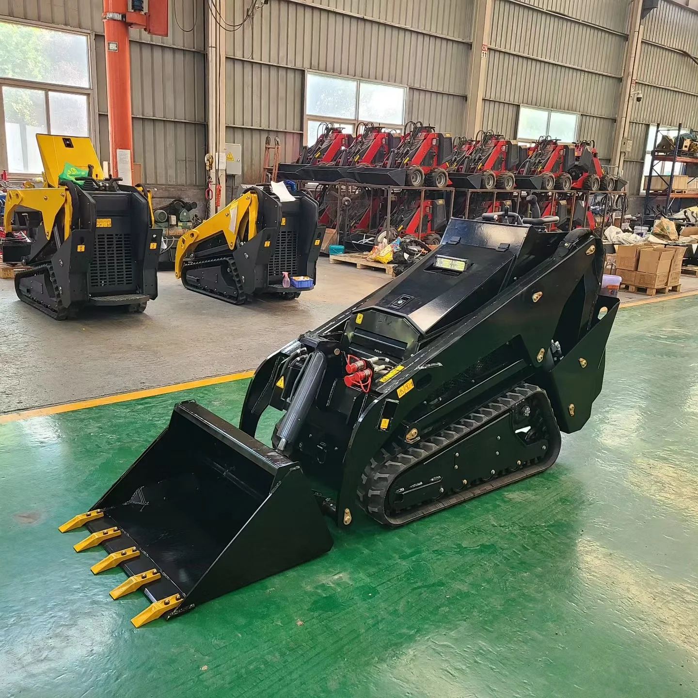 25HP сверхмощный дизельный двигатель V1000 мини-погрузчик 320 бензиновый компактный погрузчик фронтальный