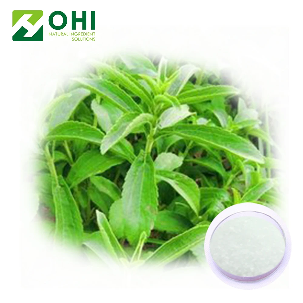 Factory supplier nutritional stevia Leaf extract Stevia rebaudiana Bertoni. HPLC 98% Rebaudioside A 90% Steviol glycoside