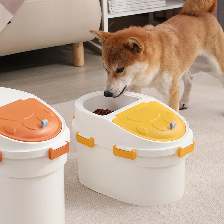 High quality Sealed Pet Snacks and Food Storage Containers Plastic Cat Food Storage Food Grade Tank