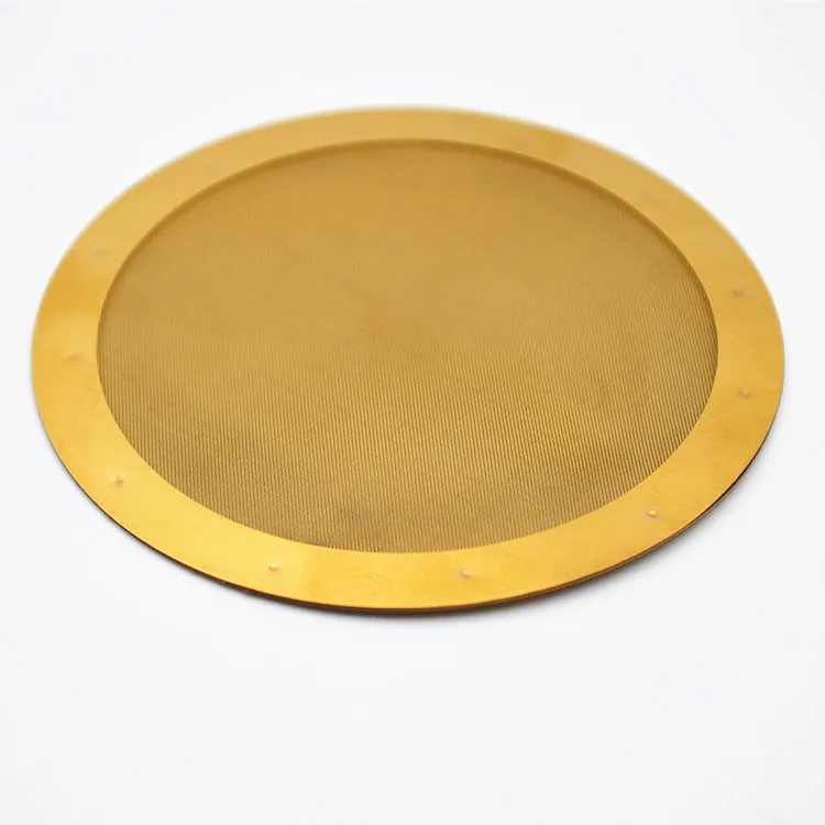 FINE Premium Rainbow Metal cafe conceto aero press filter disc for use with Coffee Makers