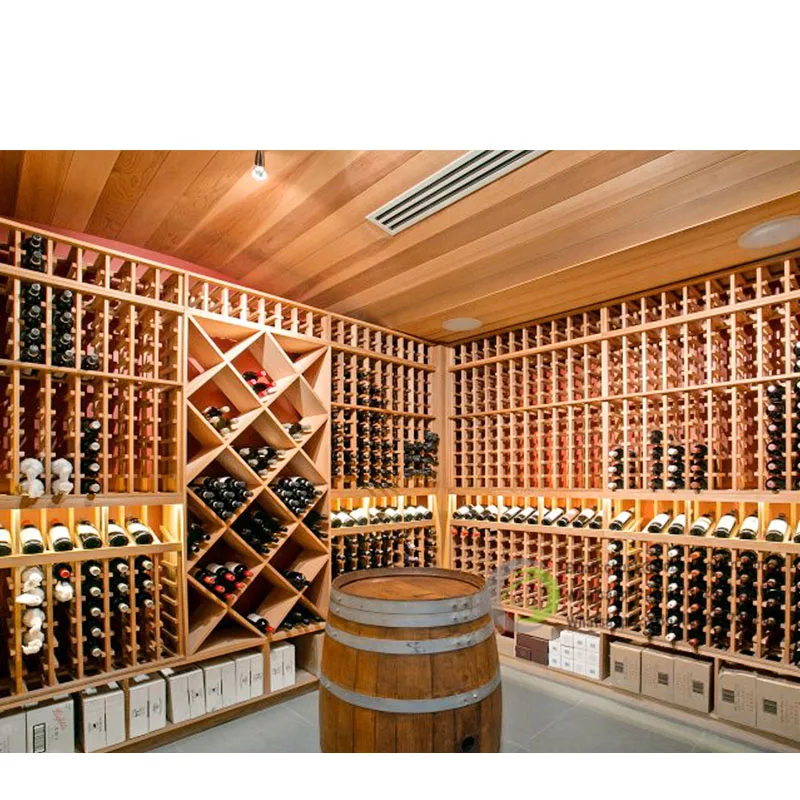 Винная витрина в старинном стиле деревянный запираемый винный погреб для ресторана