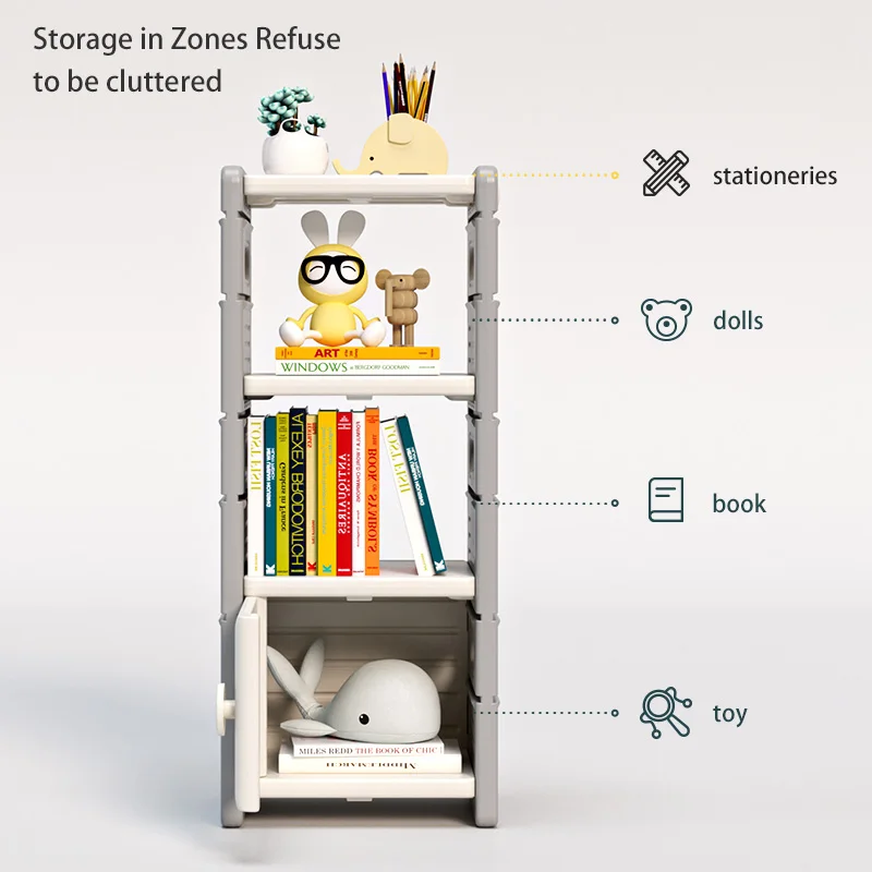 children furniture custom plastic toys storage kids cabinet for kindergarten use