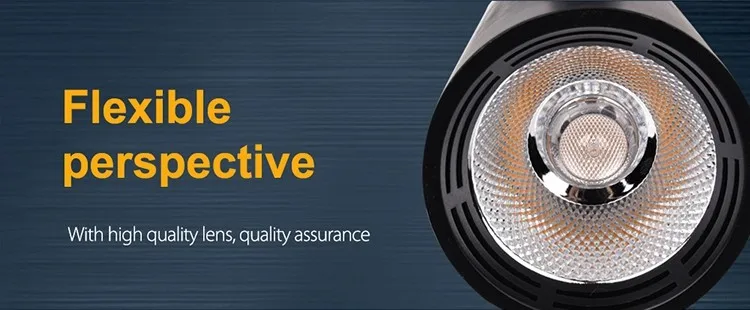 30W 2100lm Showcase Ceiling Lighting Lamp LED Track Light Fixtures For US Market