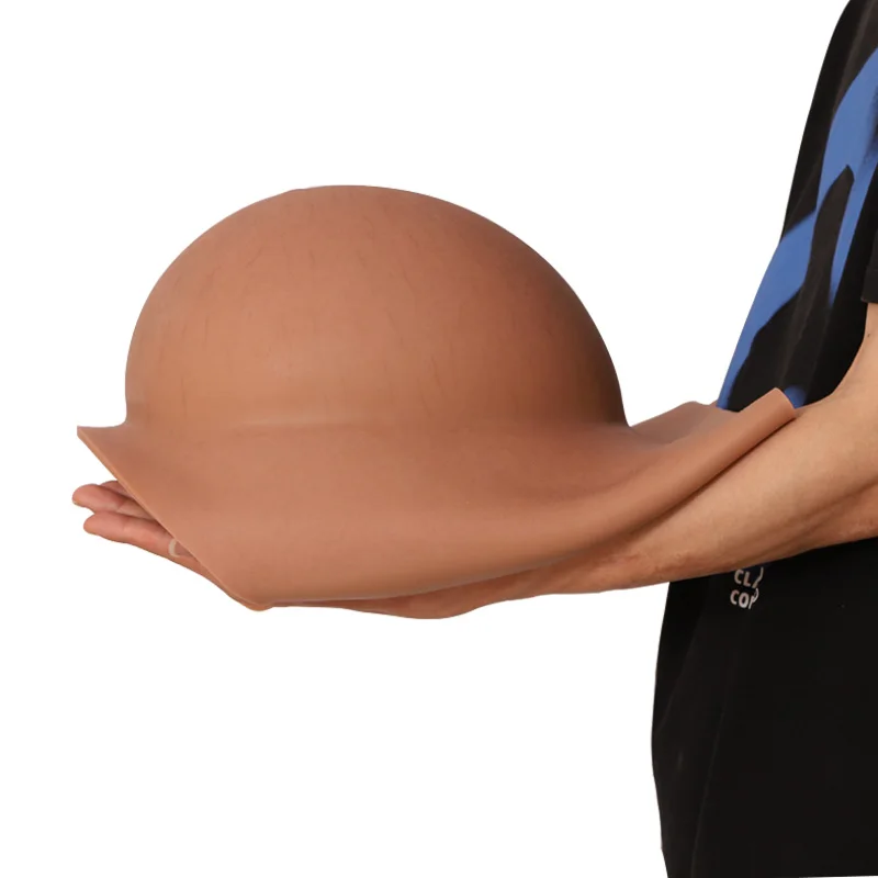 Light Realistic Silicone pregnant stomach belly breast form artificial 6 month babies Silicon Film Pregnancy bump for women