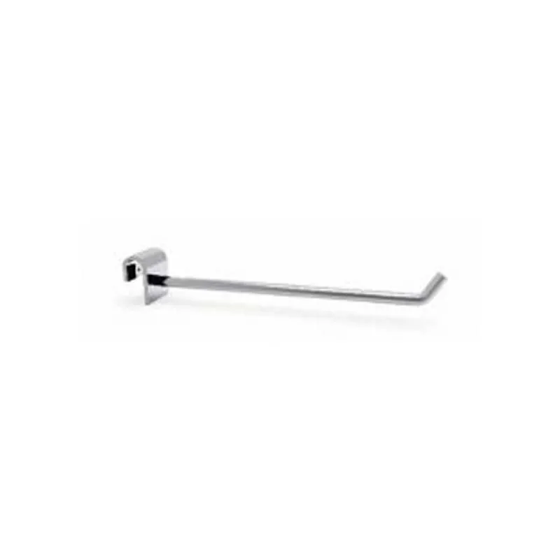 H-19 Cheap Price Metal Single Slatwall Chrome Hanging Display Stands Shelf Hook