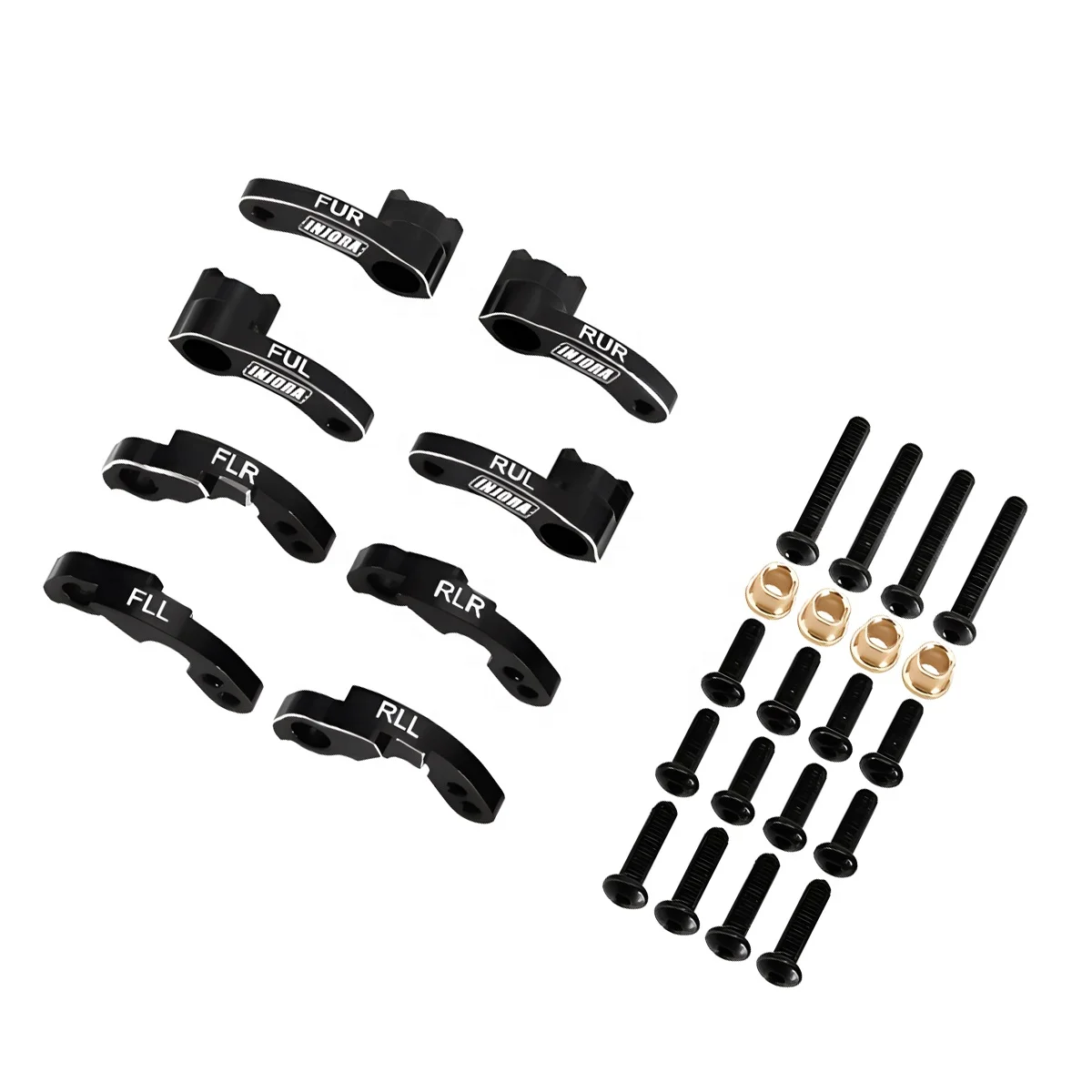 Adjustable Metal Mount Upgrade Lift Kit for 1/18 RC Traxxa s TRX4M Crawler Car