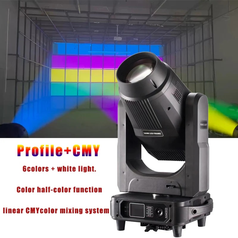 AOPU 500W BSW 3In1 LED Beam Moving Head Wash Light Gobo Cutting Framing Profile Light With CTO CMY Effect