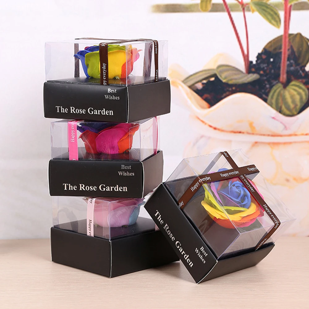 
Hotsale High Quality Artificial Soap Flower with Gift Box Best for Women Anniversary Christmas Valentines Gift 