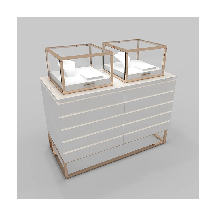 Hot sale modern retail jewelry store interior design jewelry showcase display cabinet for sale