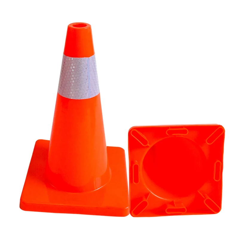 Sun Proof Waterproof Heat-Resistant 450Mm Height 100% Flexible Road Pvc Safety Traffic Cone