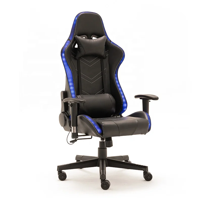 LED Computer Gaming Chair Comfortable Ergonomic Large Wholesale with Headrest Gaming Chair Factory Direct Sales Game Chair