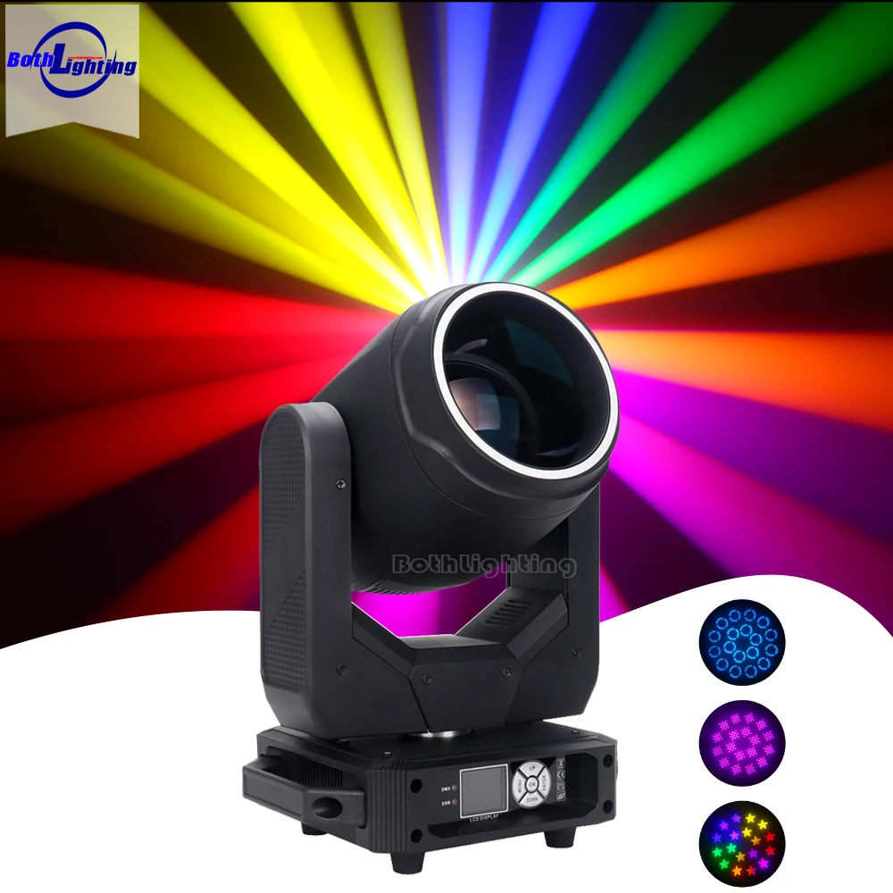 BOTH Lighting Sharpy Beam 200W LED DJ Party Disco Moving Head Light Party Event Stage Effects Spotlighting Light Wedding Club