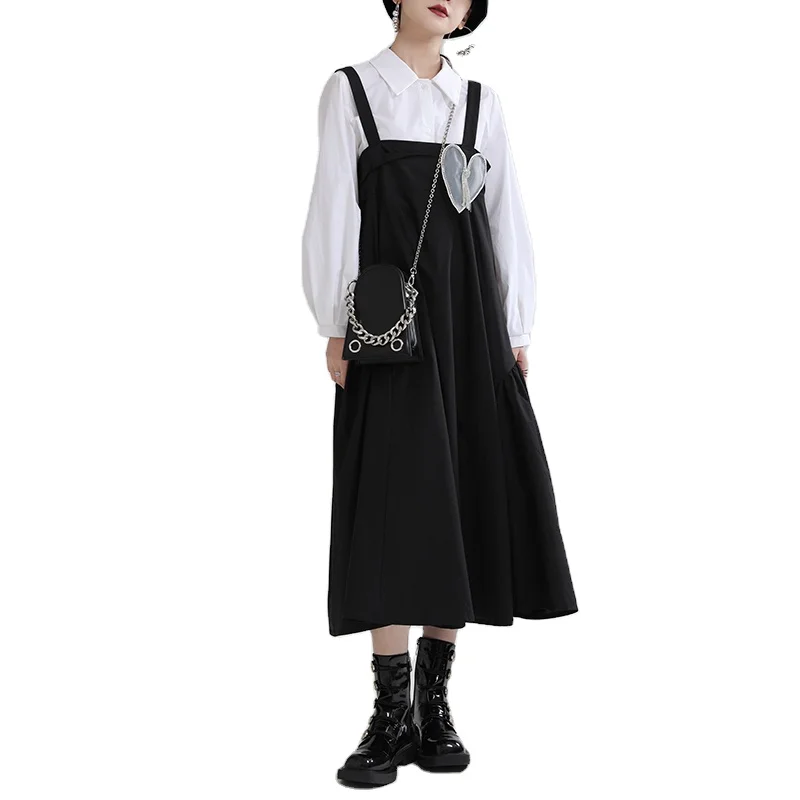 2021 New Autumn most popular beautiful clothing midi strap dress elegant casual dresses for girls 2300