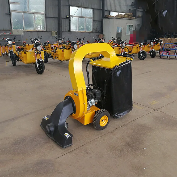 Self-propelled leaf vacuum suction machine leaf cleaning machine