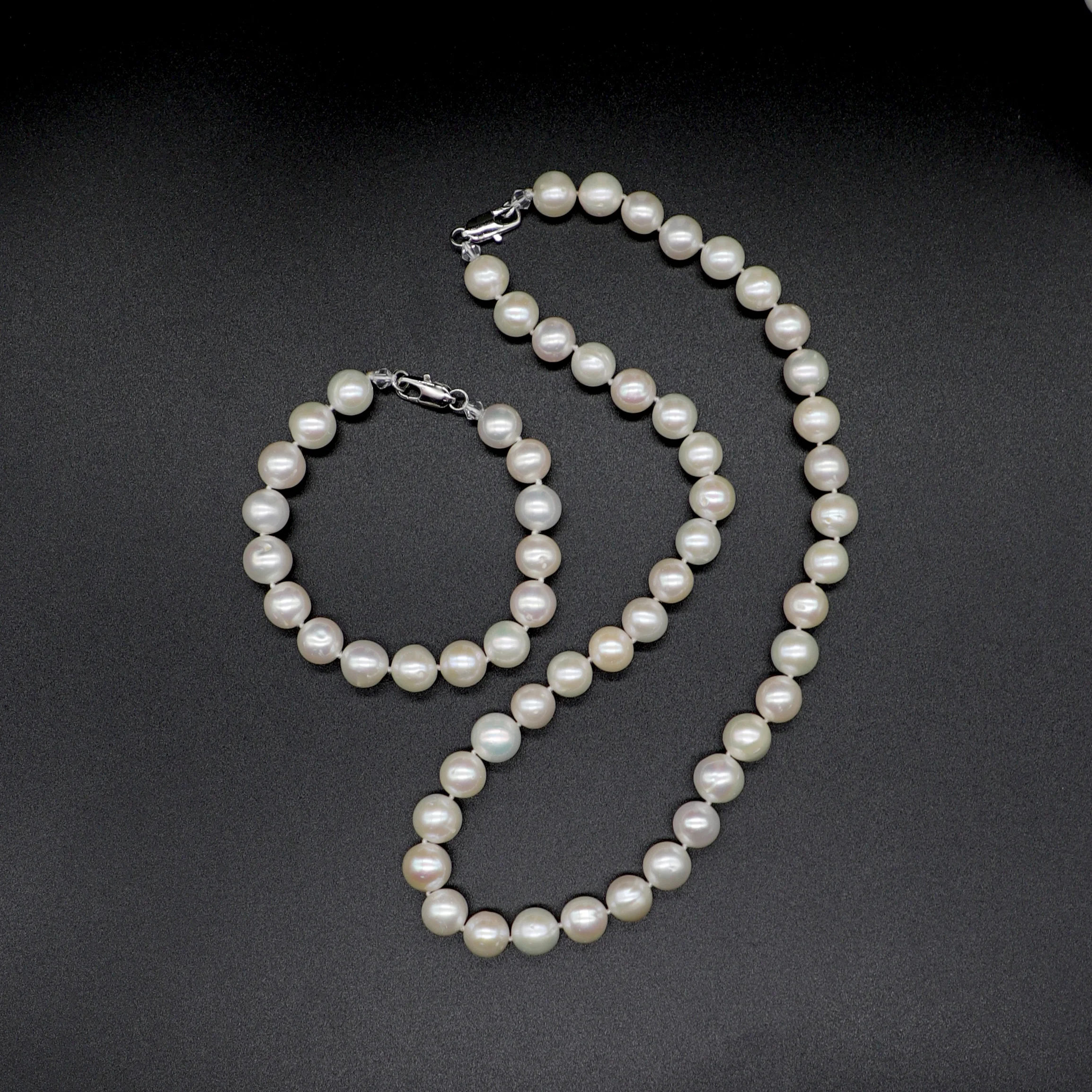 
wholesale fashion bridal jewelry set for wedding elegant women 925 sterling silver necklace bracelet jewelry set 