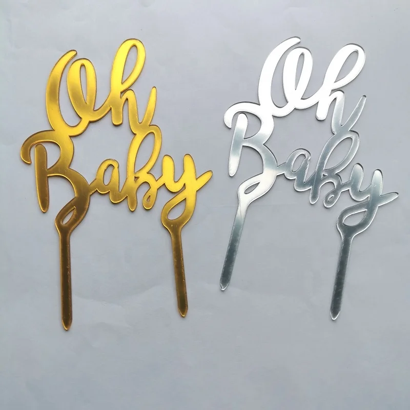  Акриловый Топпер для торта на день рождения Oh baby