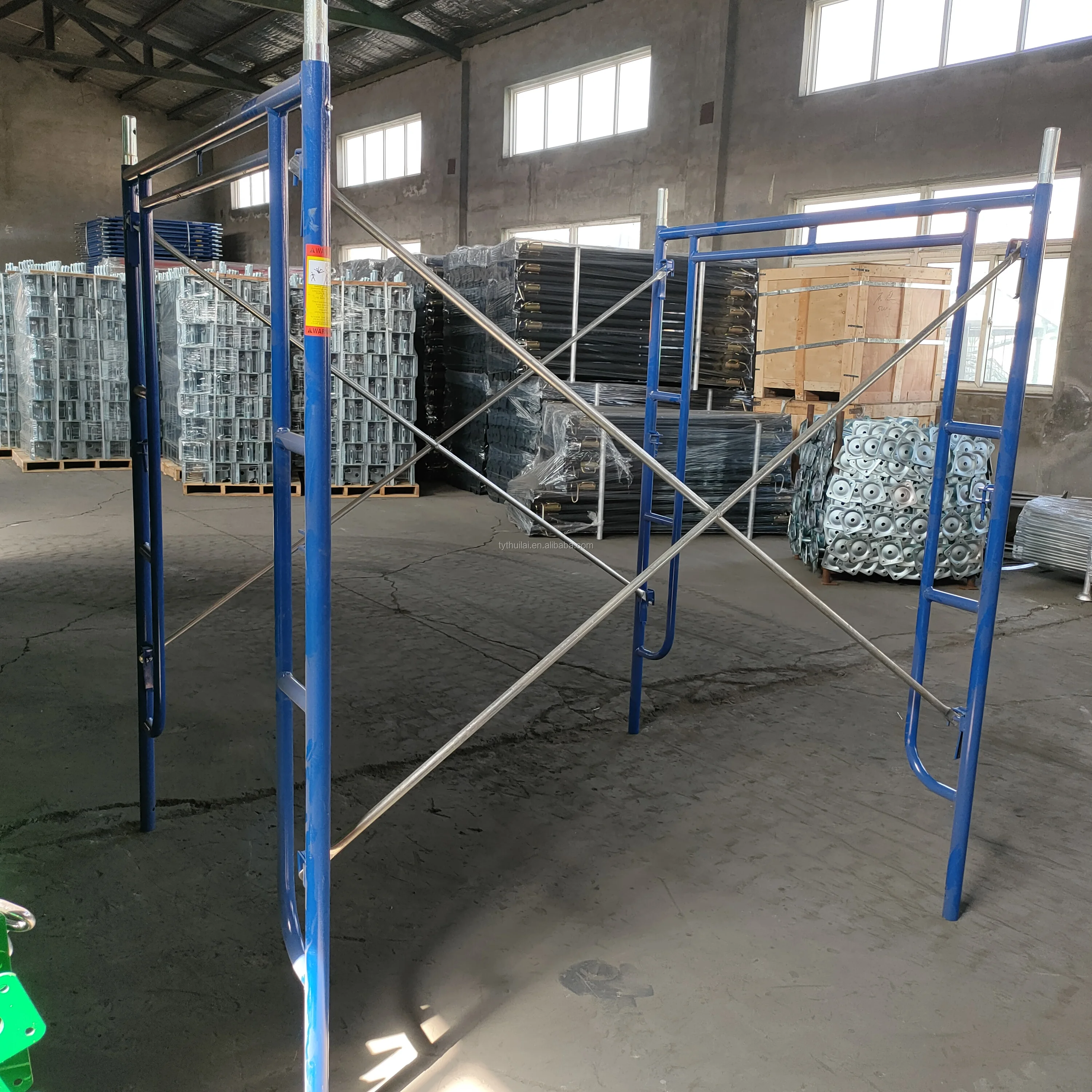 Sale Q345 Galvanized Galvanized Tower Andamios Steel Adjustable Mason H Frame Scaffolding System for Construction