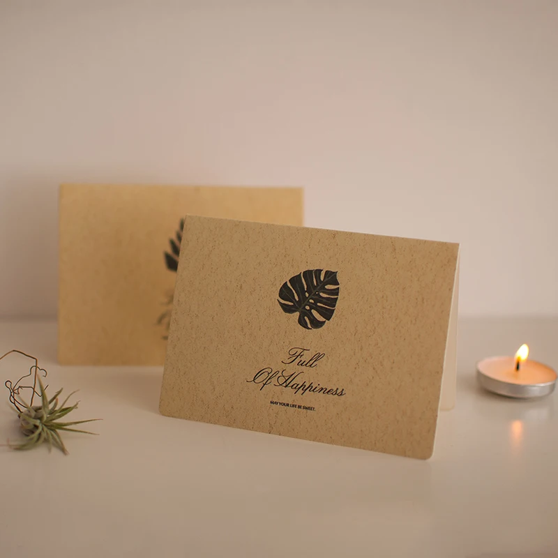 Luxury New Product Custom Thank You Card Paper Gold Foil VIP Card Envelope Packaging Box