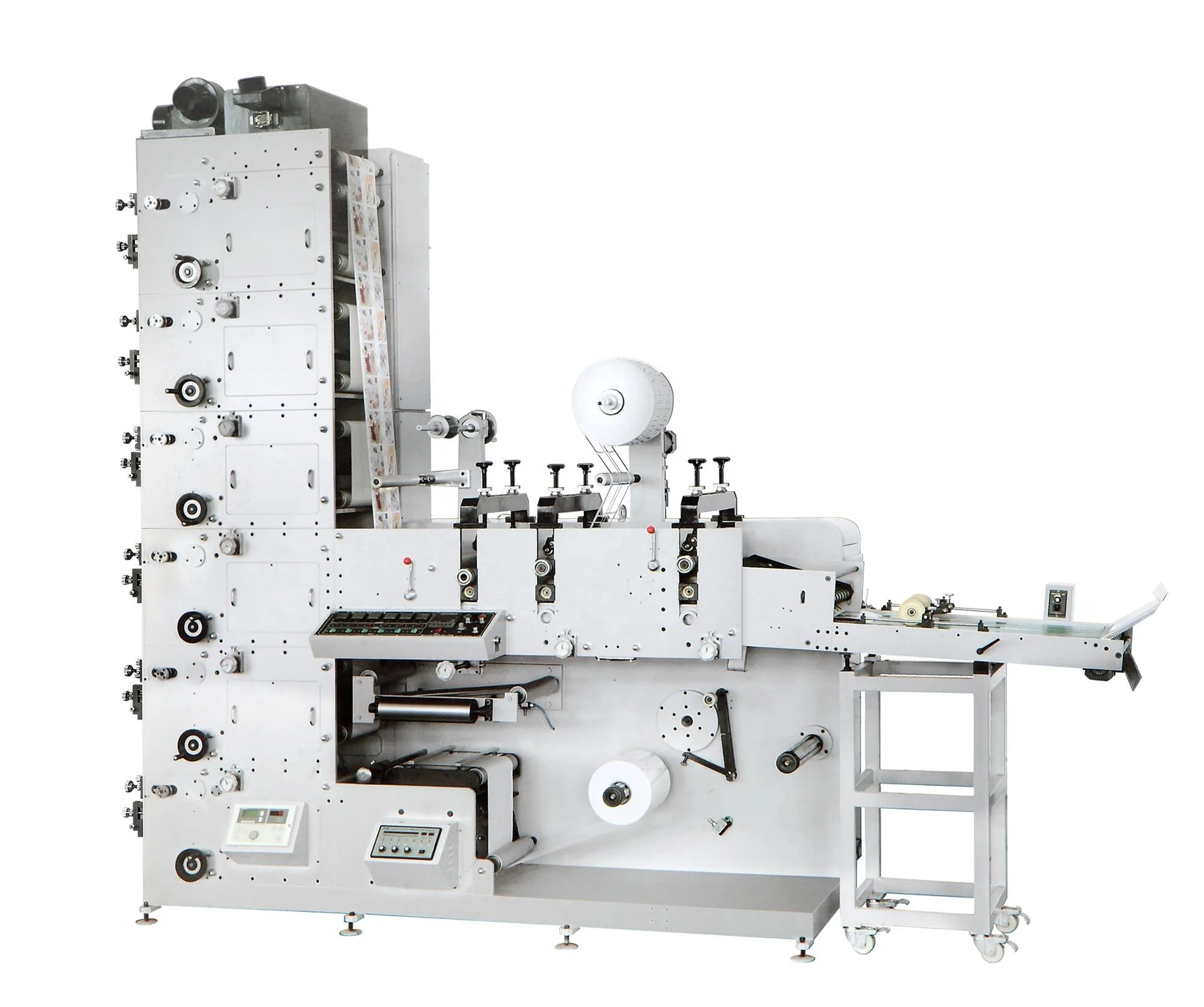 Flexographic printers 6 color flexo printing machinery for labels and paper machine