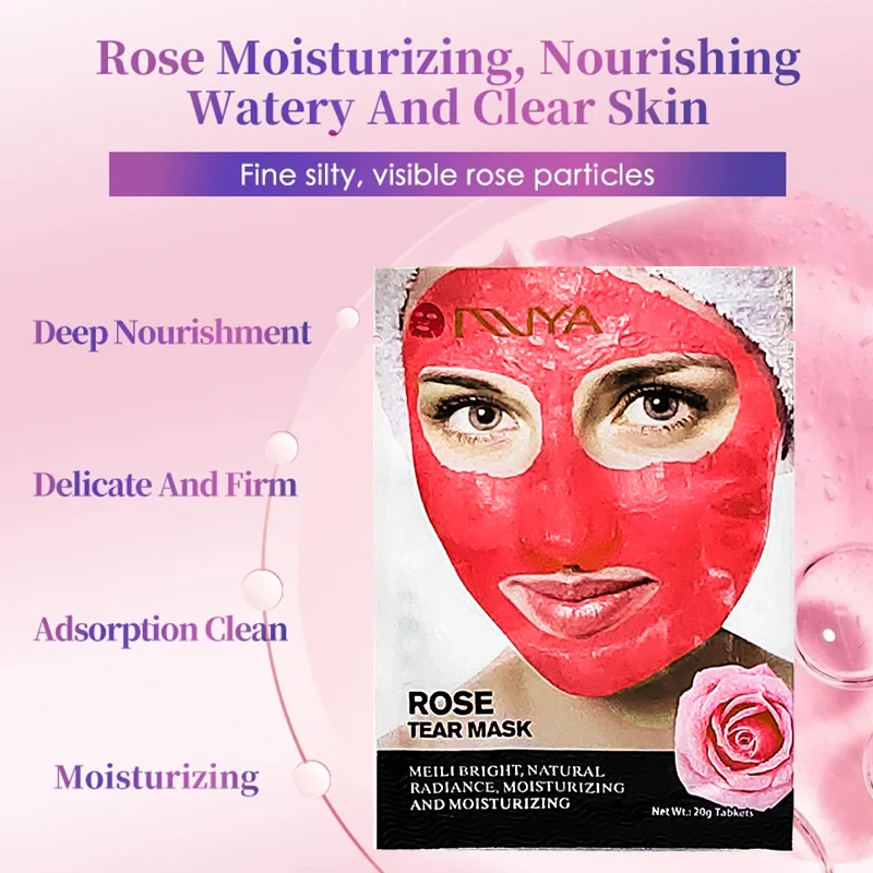 Private label deep cleaning Rose Black Head Bamboo 24k gold Face and Nose Cleansing Peel off Black Mask For Blackhead Remover