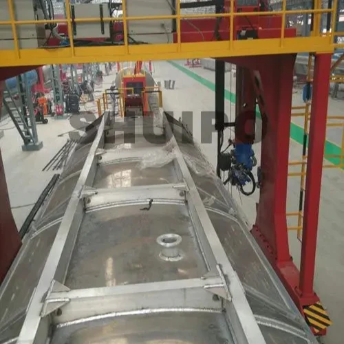 Automatic welding machine for tankTank accessories automatic welding robot workstation//Tank welding machine