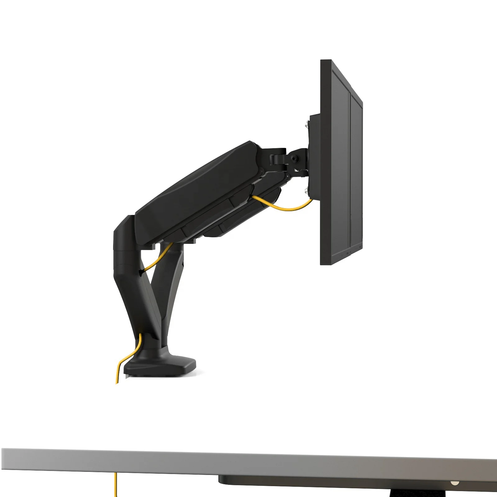 AUKI Dual 32 inch Vesa Arm Gas Spring Monitor Arm Stand For Monitor Hot Selling Lcd Monitor  Mount