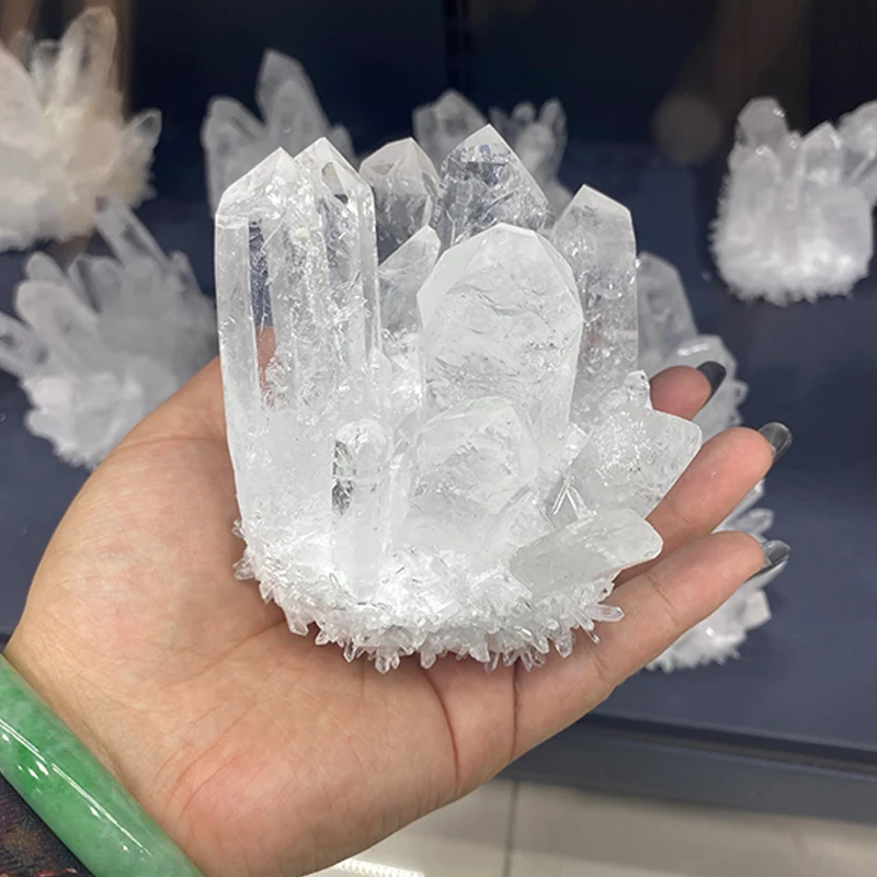 Natural Green Quartz Mineral Crystal Clusters Hot Selling Apophyllite Cluster Large Crystal Clusters